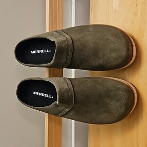 Merrell Women's Juno Suede Clog Sage Green Size 9.5 NWOB